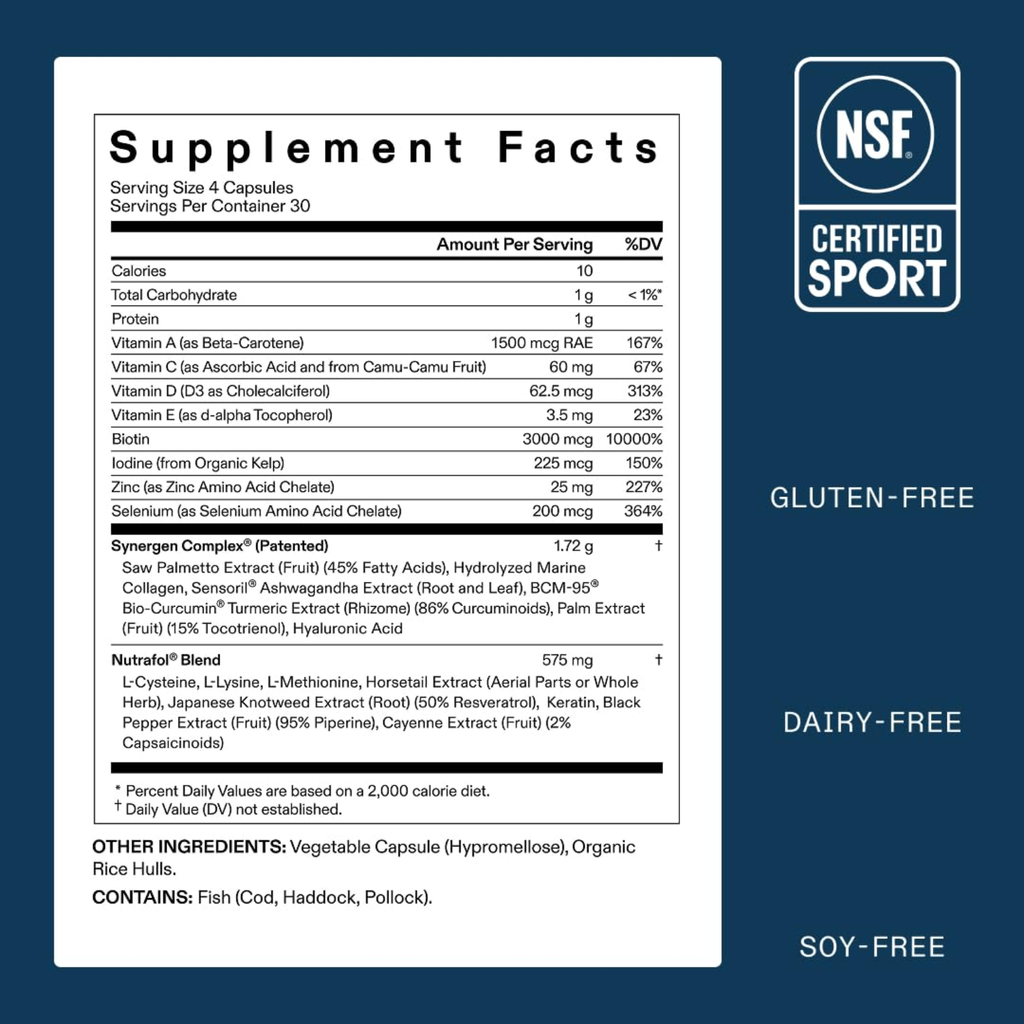 Nutrafol Men's Hair Growth Supplements